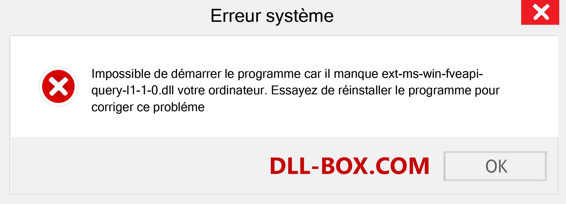 Le fichier ext-ms-win-fveapi-query-l1-1-0.dll est manquant ?. Télécharger pour Windows 7, 8, 10 - Correction de l'erreur manquante ext-ms-win-fveapi-query-l1-1-0 dll sur Windows, photos, images